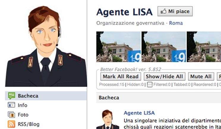La Polizia approda sui social networks con l’Agente Lisa