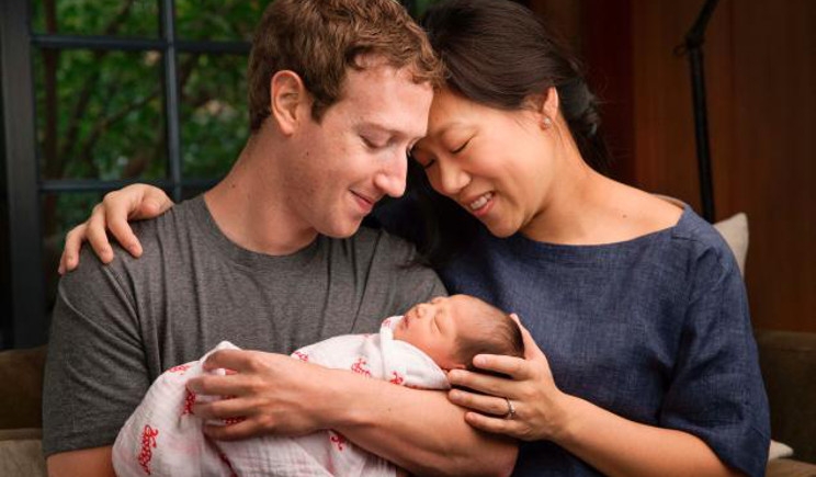 Zuckerberg diventa padre e dona il 99% delle sue azioni